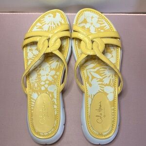 Cole Haan Yellow Floral Sandals